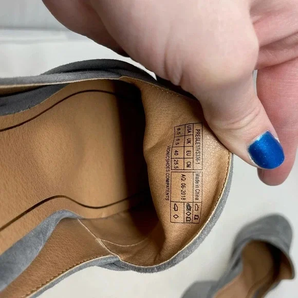 Vionic Plaza Presley Heeled Mules Gray Suede Size‎ US 8.5 - Picture 7 of 8